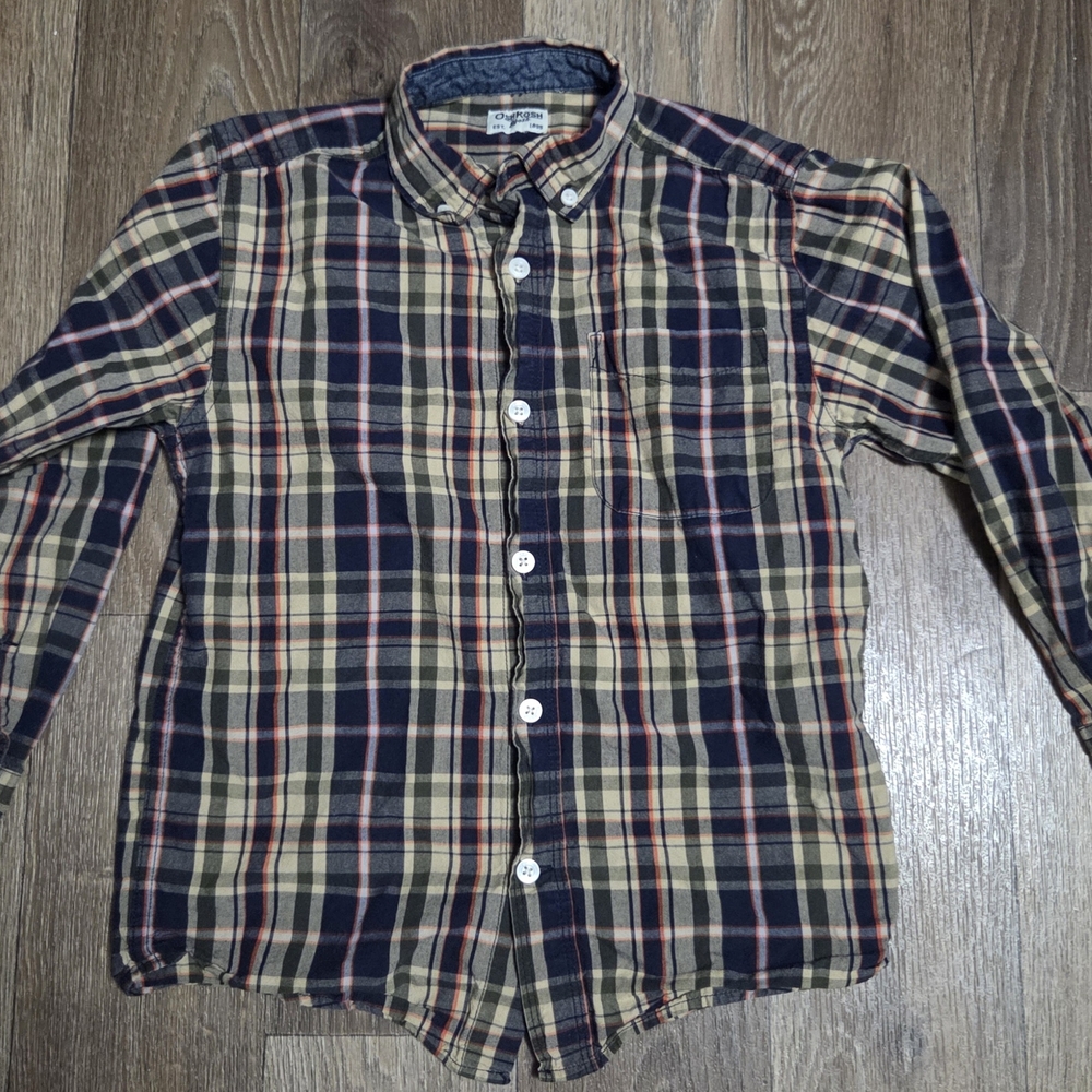 Boy's Plaid Button-Down Shirt